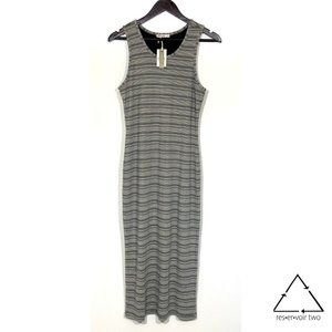 Marine Layer Lexi Rib Daytime Midi Dress Stripe